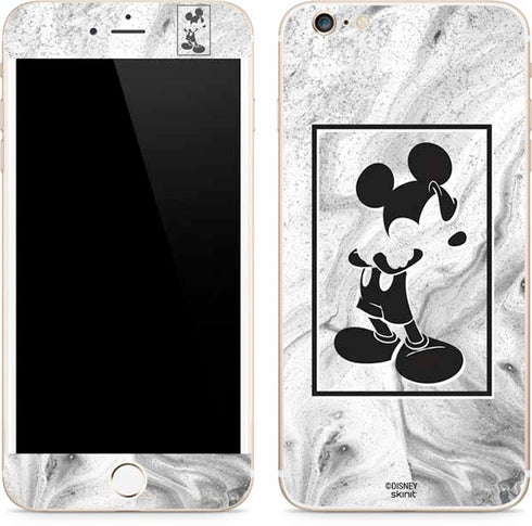 Disney Mickey Mouse Shape on Marble iPhone 6/6s Plus Skin