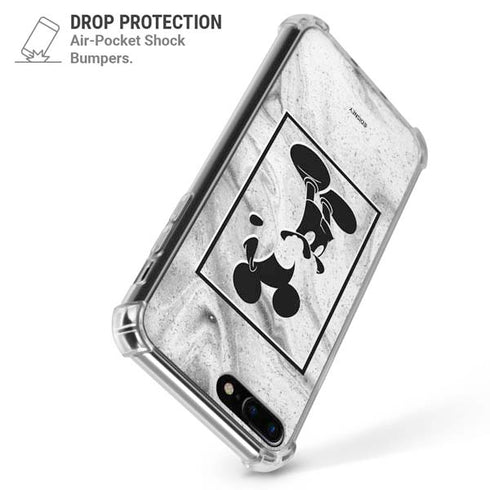 Disney Mickey Mouse Shape on Marble iPhone 7/8 Plus Clear Case