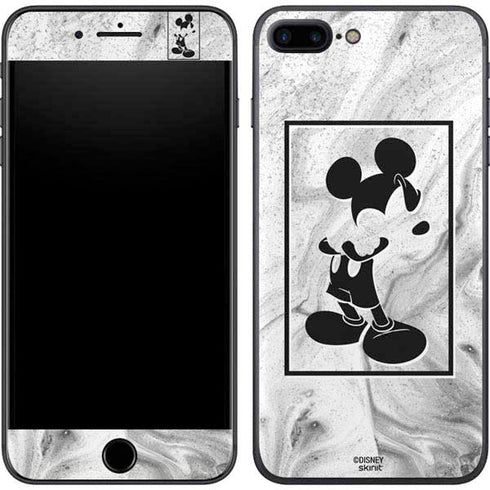 Disney Mickey Mouse Shape on Marble iPhone 7 Plus Skin