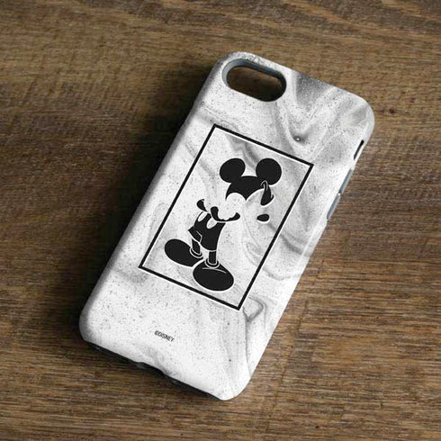 Disney Mickey Mouse Shape on Marble iPhone 7 Pro Case