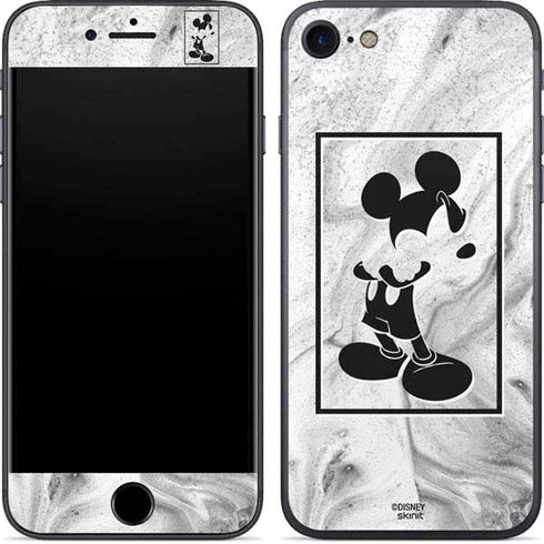Disney Mickey Mouse Shape on Marble iPhone 7 Skin
