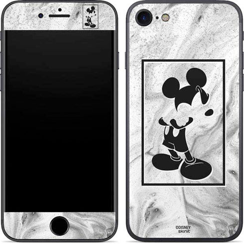 Disney Mickey Mouse Shape on Marble iPhone 8 Skin