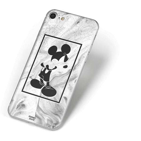 Disney Mickey Mouse Shape on Marble iPhone 8 Skin
