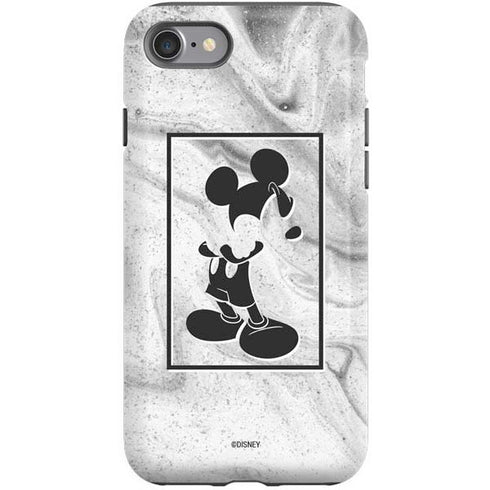 Disney Mickey Mouse Shape on Marble iPhone SE (2nd & 3rd Gen) Pro Case