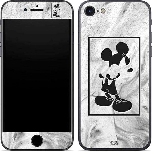 Disney Mickey Mouse Shape on Marble iPhone SE (2nd & 3rd Gen) Skin