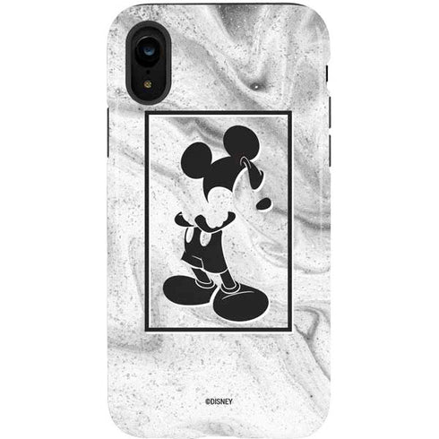 Disney Mickey Mouse Shape on Marble iPhone XR Pro Case