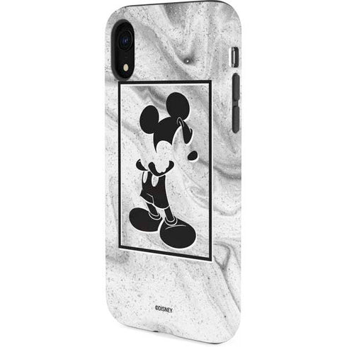Disney Mickey Mouse Shape on Marble iPhone XR Pro Case