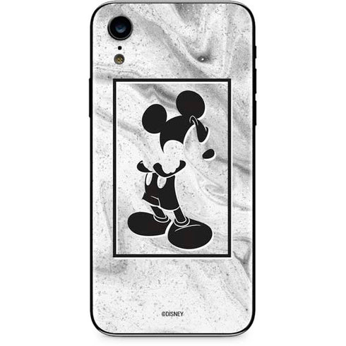 Disney Mickey Mouse Shape on Marble iPhone XR Skin
