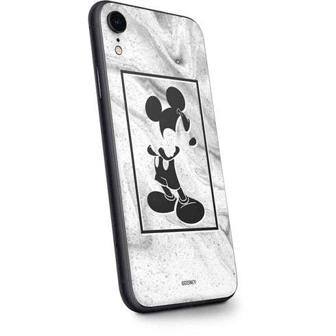 Disney Mickey Mouse Shape on Marble iPhone XR Skin