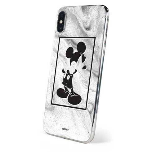 Disney Mickey Mouse Shape on Marble iPhone XS Max Skin