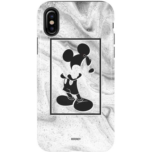 Disney Mickey Mouse Shape on Marble iPhone XS Pro Case
