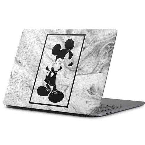 Disney Mickey Mouse Shape on Marble Apple MacBook Pro 13-inch Skin