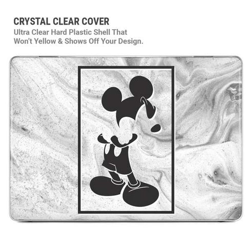 Disney Mickey Mouse Shape on Marble MacBook Pro 16in (2021-25) Case plus Skin