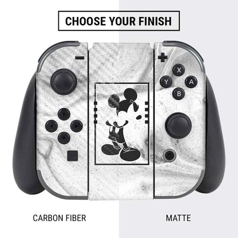 Disney Mickey Mouse Shape on Marble Nintendo Switch Bundle Skin