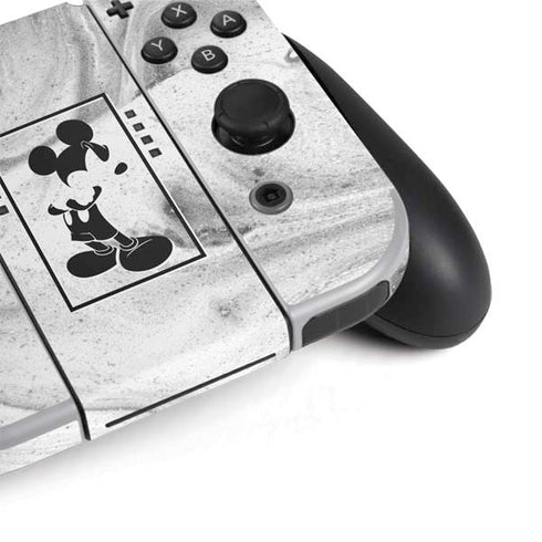 Disney Mickey Mouse Shape on Marble Nintendo Switch OLED (2021) Skin