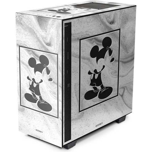 Disney Mickey Mouse Shape on Marble NZXT H510 Compact ATX Mid-Tower Case Skin