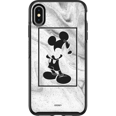 Disney Mickey Mouse Shape on Marble Otterbox Symmetry iPhone Skin
