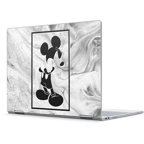Disney Mickey Mouse Shape on Marble Pixelbook Skin