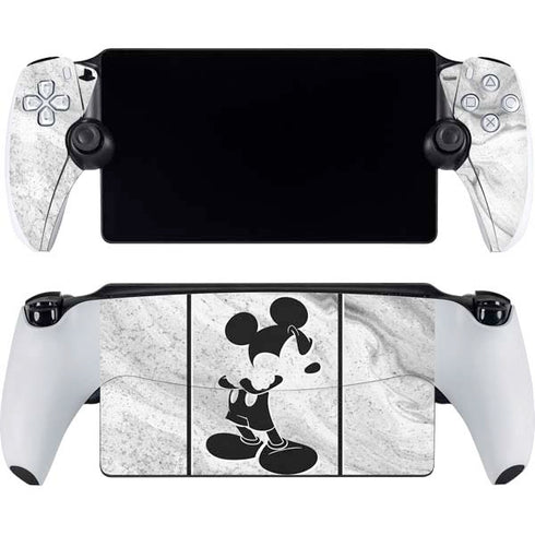 Disney Mickey Mouse Shape on Marble PlayStation Portal Remote Player Skin