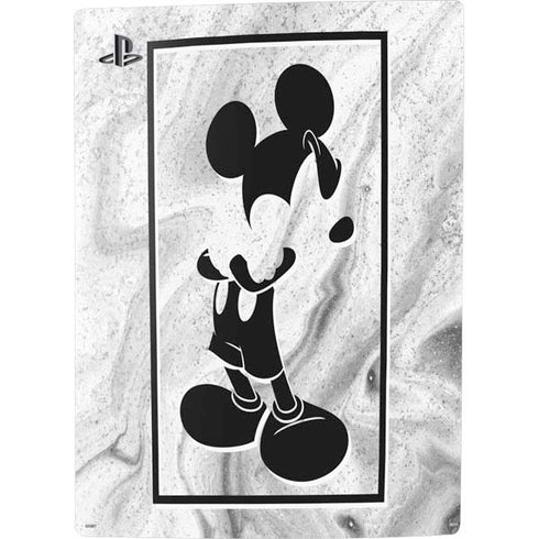 Disney Mickey Mouse Shape on Marble PS5 Console Skin