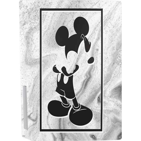 Disney Mickey Mouse Shape on Marble PS5 Console Skin