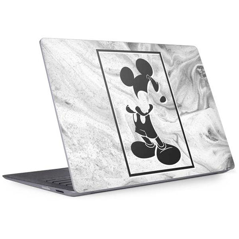 Disney Mickey Mouse Shape on Marble Surface Laptop 2 Skin