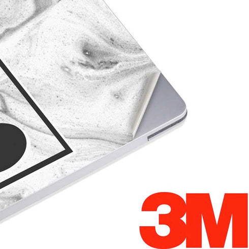 Disney Mickey Mouse Shape on Marble Surface Laptop 2 Skin