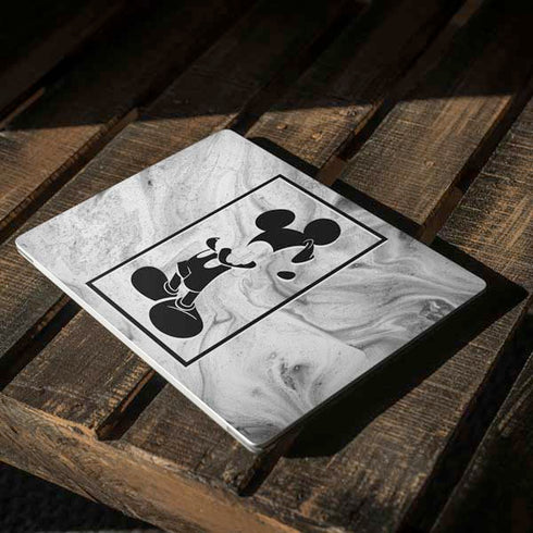 Disney Mickey Mouse Shape on Marble Surface Laptop 2 Skin