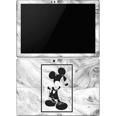 Disney Mickey Mouse Shape on Marble Surface Pro 6 Skin
