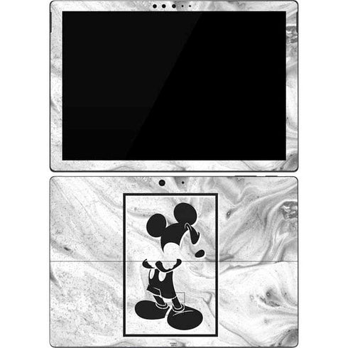 Disney Mickey Mouse Shape on Marble Surface Pro 7 Skin