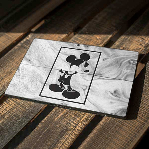 Disney Mickey Mouse Shape on Marble Surface Pro 7 Skin