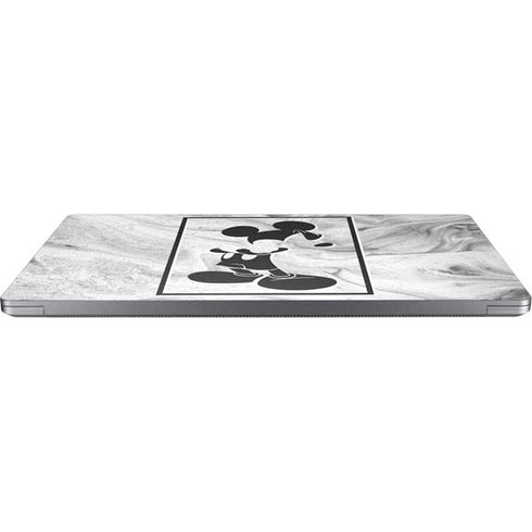 Disney Mickey Mouse Shape on Marble Universal Laptop 12in (9.8 x 6.8in) Skin