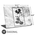 Disney Mickey Mouse Shape on Marble Universal Laptop 15in (12.2 x 8.8in) Skin