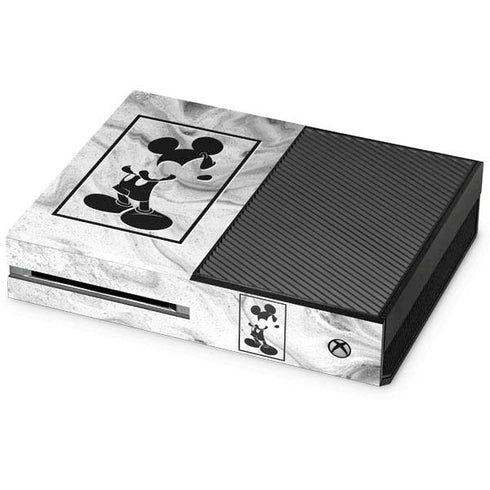 Disney Mickey Mouse Shape on Marble Xbox One Console Skin