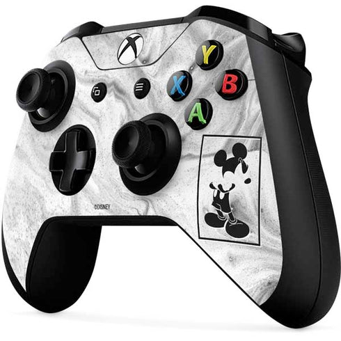 Disney Mickey Mouse Shape on Marble Xbox One X Controller Skin