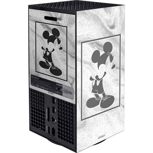 Disney Mickey Mouse Shape on Marble Xbox Series X Console Skin