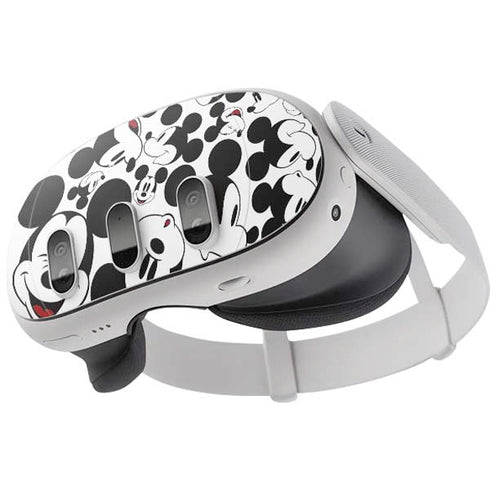 Disney Mickey Mouse Face Pattern Meta Quest 3 Skin