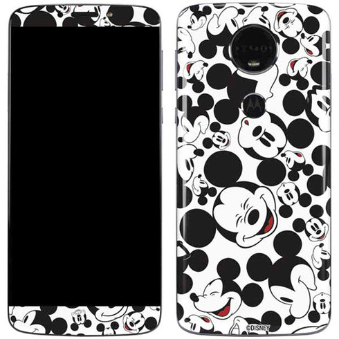 Disney Mickey Mouse Face Pattern Moto E5 Plus Skin