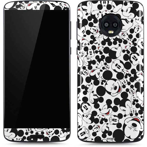 Disney Mickey Mouse Face Pattern Moto G6 Skin