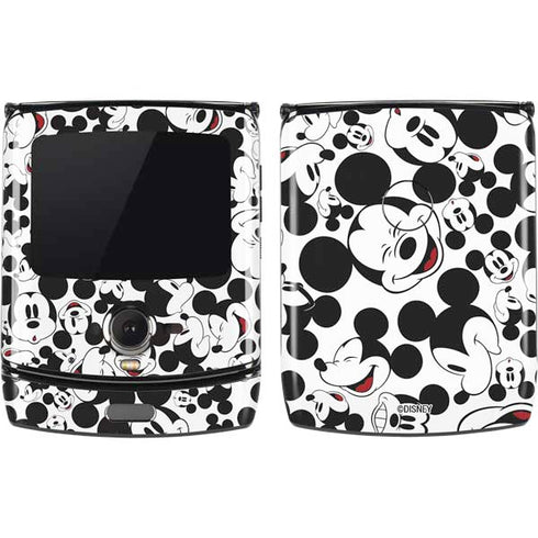 Disney Mickey Mouse Face Pattern Motorola RAZR Skin