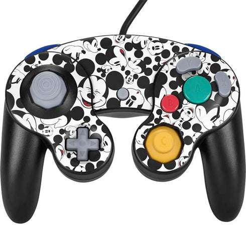 Disney Mickey Mouse Face Pattern Nintendo GameCube Controller Skin
