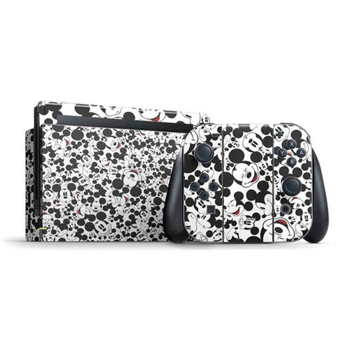 Disney Mickey Mouse Face Pattern Nintendo Switch Bundle Skin