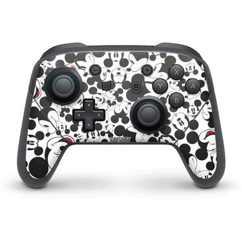 Disney Mickey Mouse Face Pattern Nintendo Switch Pro Controller Skin
