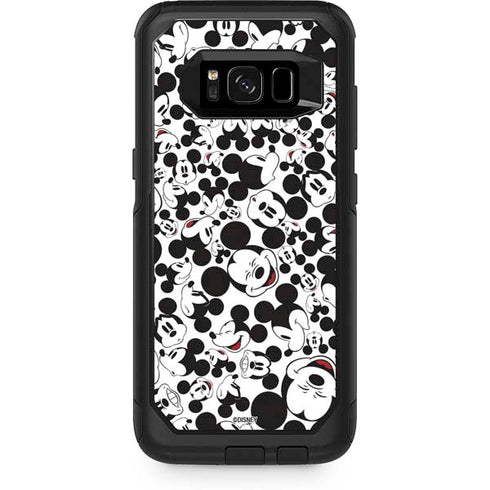 Disney Mickey Mouse Face Pattern Otterbox Commuter Galaxy Skin