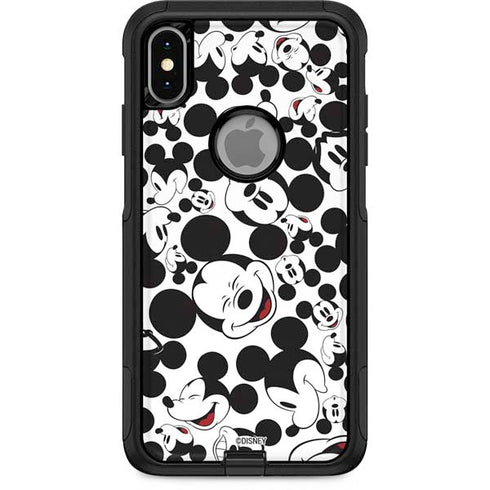 Disney Mickey Mouse Face Pattern Otterbox Commuter iPhone Skin