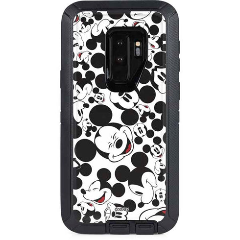Disney Mickey Mouse Face Pattern Otterbox Defender Galaxy Skin