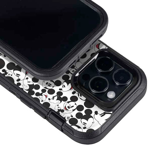 Disney Mickey Mouse Face Pattern Otterbox Defender iPhone Skin