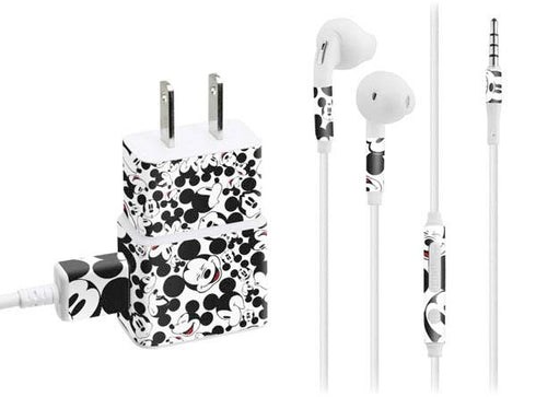 Disney Mickey Mouse Face Pattern Phone Charger Skin