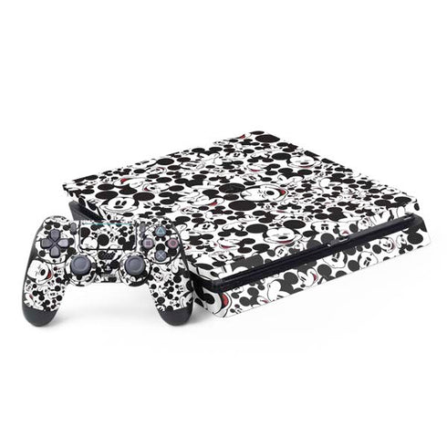 Disney Mickey Mouse Face Pattern PS4 Slim Bundle Skin