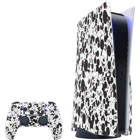 Disney Mickey Mouse Face Pattern PS5 Bundle Skin